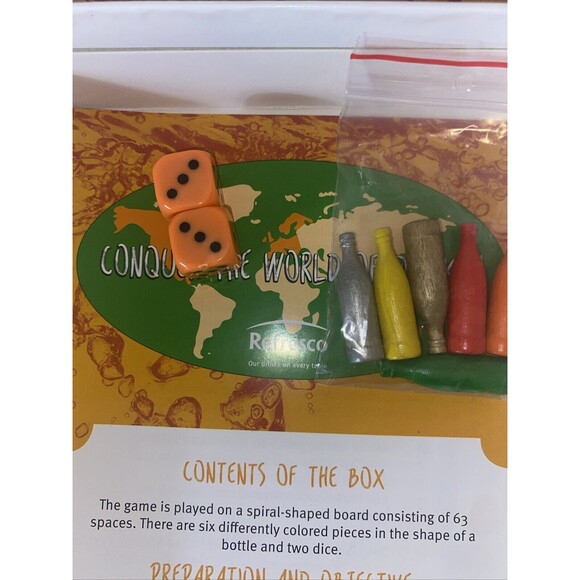 Conquer the world of drinks Refresco restaurant advertisement Board game vintage - Picture 4 of 14